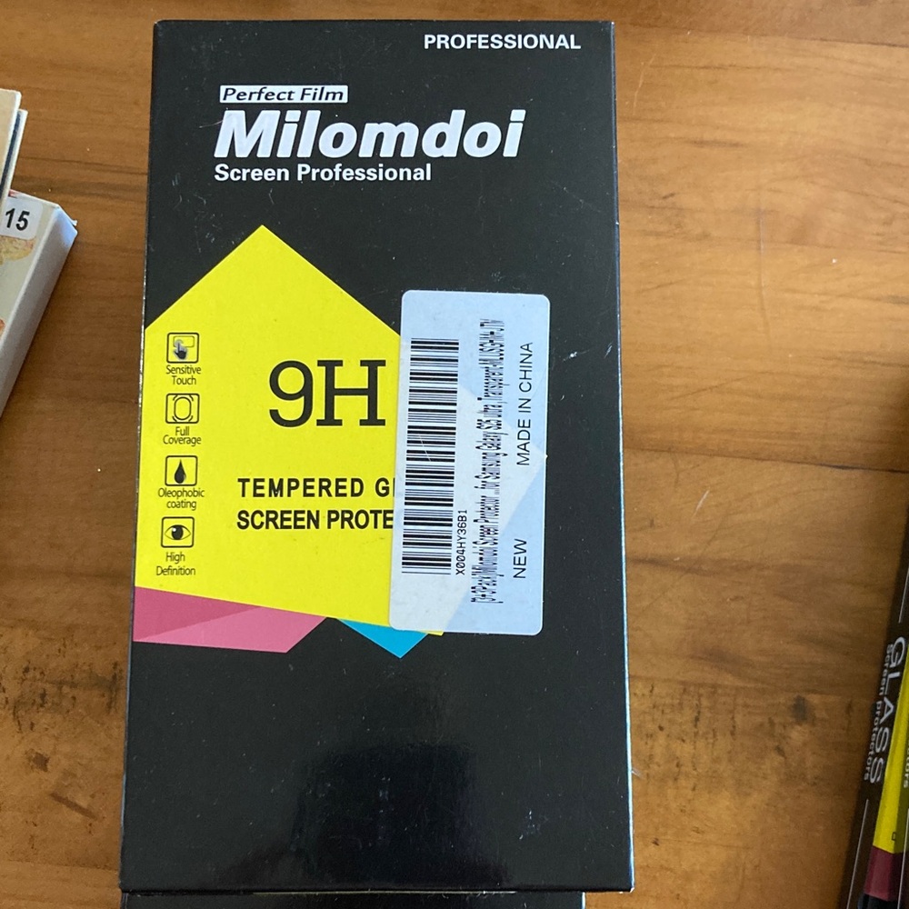 Milomdoi 3-Pack Tempered Glass Screen Protector for Apple iPhone ++